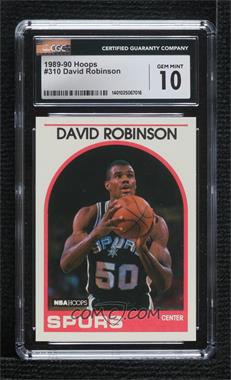 1989-90 NBA Hoops - [Base] #310 - David Robinson [CGC 10 Gem Mint]