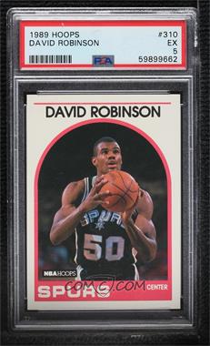 1989-90 NBA Hoops - [Base] #310 - David Robinson [PSA 5 EX]