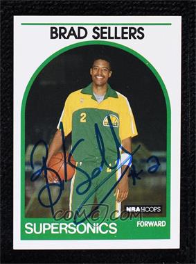 1989-90 NBA Hoops - [Base] #348 - Brad Sellers [BAS Beckett Auth Sticker]