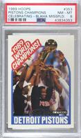 1989 World Champions! (Detroit Pistons Team) [PSA 8 NM‑MT]