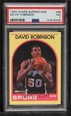 1989-90 NBA Hoops Superstars - Box Set [Base] #88 - David Robinson [PSA 7 NM]
