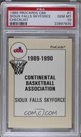 Sioux Fall Skyforce Checklist [PSA 10 GEM MT]