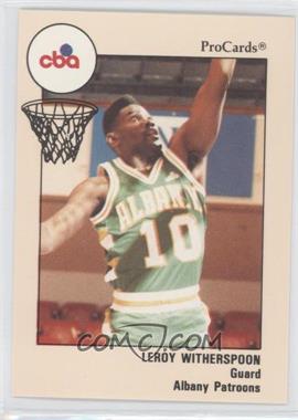 1989-90 ProCards CBA - [Base] #102 - Leroy Witherspoon