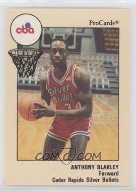 1989-90 ProCards CBA - [Base] #191 - Anthony Blakley