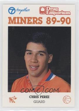 1989-90 University of Texas-El Paso UTEP Miners Team Issue - [Base] #_CHPE - Chris Perez