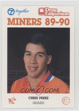 1989-90 University of Texas-El Paso UTEP Miners Team Issue - [Base] #_CHPE - Chris Perez
