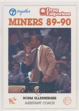 1989-90 University of Texas-El Paso UTEP Miners Team Issue - [Base] #_NOEL - Norm Ellenberger