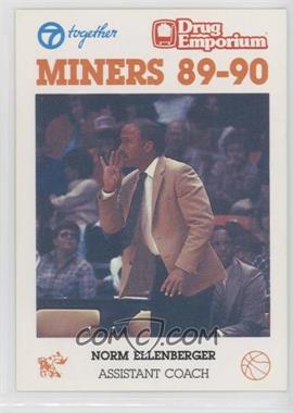 1989-90 University of Texas-El Paso UTEP Miners Team Issue - [Base] #_NOEL - Norm Ellenberger