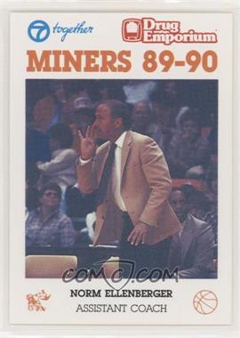 1989-90 University of Texas-El Paso UTEP Miners Team Issue - [Base] #_NOEL - Norm Ellenberger