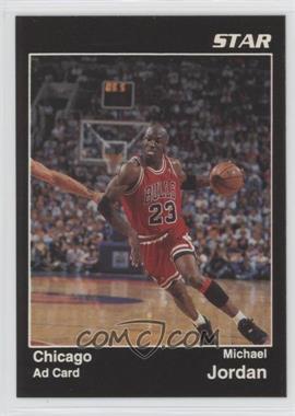 1989-91 Star Michael Jordan Ad Cards - [Base] #_MIJO.8 - Michael Jordan (Black Border Dribbling)