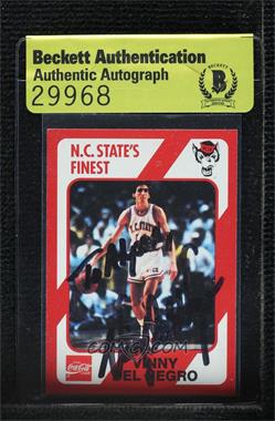 1989 Collegiate Collection North Carolina State Wolfpack - [Base] #90 - Vinny Del Negro [BAS Authentic]