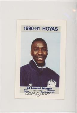 1990-91 Coca-Cola Georgetown Hoyas Kids & Cops Police - [Base] #13 - Lamont Morgan