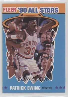1990-91 Fleer - All-Stars #12.1 - Patrick Ewing (4 Stars on Front) [Poor to Fair]