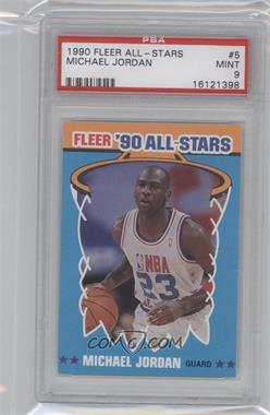 1990-91 Fleer - All-Stars #5 - Michael Jordan [PSA 9 MINT]