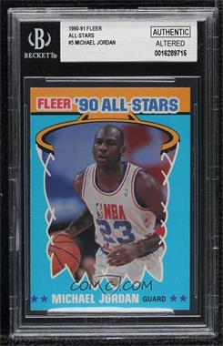 1990-91 Fleer - All-Stars #5 - Michael Jordan [BGS Authentic Altered]