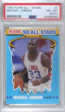 1990-91 Fleer - All-Stars #5 - Michael Jordan [PSA 8 NM‑MT (OC)]