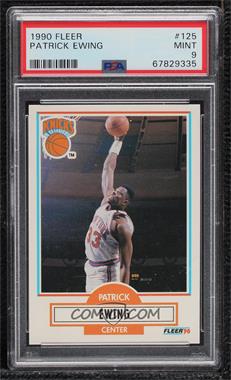 1990-91 Fleer - [Base] #125 - Patrick Ewing [PSA 9 MINT]