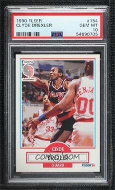 1990-91 Fleer - [Base] #154 - Clyde Drexler [PSA 10 GEM MT]