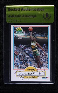 1990-91 Fleer - [Base] #178 - Shawn Kemp [BAS Authentic]