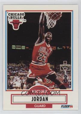 1990-91 Fleer - [Base] #26.1 - Michael Jordan (Line Under Biographical Information)