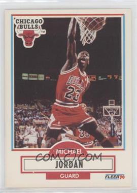 1990-91 Fleer - [Base] #26.1 - Michael Jordan (Line Under Biographical Information)