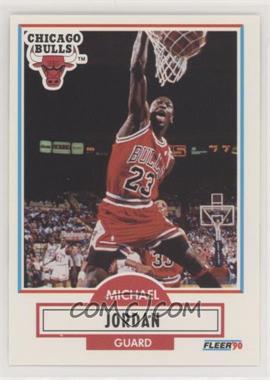 1990-91 Fleer - [Base] #26.1 - Michael Jordan (Line Under Biographical Information)