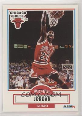 1990-91 Fleer - [Base] #26.1 - Michael Jordan (Line Under Biographical Information)