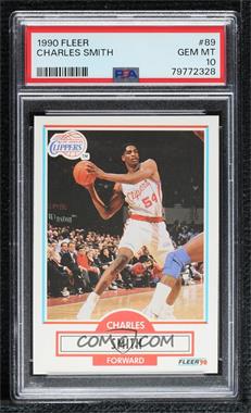 1990-91 Fleer - [Base] #89 - Charles Smith [PSA 10 GEM MT]