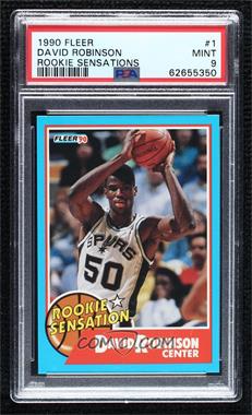 1990-91 Fleer - Rookie Sensation #1 - David Robinson [PSA 9 MINT]