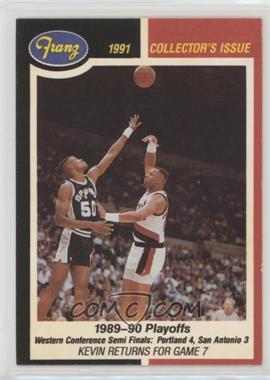 1990-91 Franz Portland Trail Blazers - [Base] #3 - Kevin Returns for Game 7 (David Robinson Guarding)