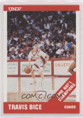 1990-91 Hall of Fame Cards UNLV Runnin' Rebels - [Base] #5 - Travis Bice