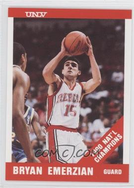 1990-91 Hall of Fame Cards UNLV Runnin' Rebels - [Base] #7 - Bryan Emerzian