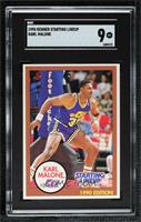 Karl Malone (Brown Border) [SGC 9 MINT]