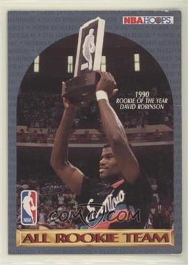 1990-91 NBA Hoops - All Rookie Team #ALRT.1 - David Robinson, Vlade Divac, Tim Hardaway, Pooh Richardson, Sherman Douglas (Back Players Photos are Bordered) [EX to NM]