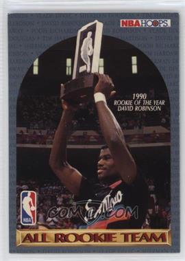 1990-91 NBA Hoops - All Rookie Team #ALRT.1 - David Robinson, Vlade Divac, Tim Hardaway, Pooh Richardson, Sherman Douglas (Back Players Photos are Bordered) [EX to NM]