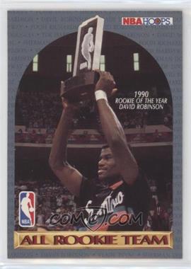 1990-91 NBA Hoops - All Rookie Team #ALRT.2 - David Robinson, Sherman Douglas, Tim Hardaway, Vlade Divac, Pooh Richardson (No Borders Around Back Player Photos)
