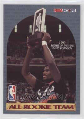 1990-91 NBA Hoops - All Rookie Team #ALRT.2 - David Robinson, Sherman Douglas, Tim Hardaway, Vlade Divac, Pooh Richardson (No Borders Around Back Player Photos)