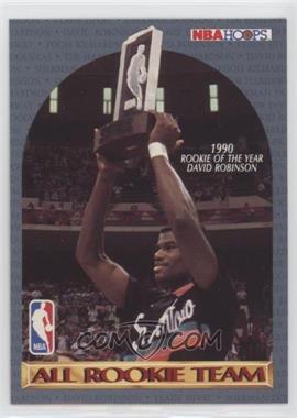 1990-91 NBA Hoops - All Rookie Team #ALRT.2 - David Robinson, Sherman Douglas, Tim Hardaway, Vlade Divac, Pooh Richardson (No Borders Around Back Player Photos)