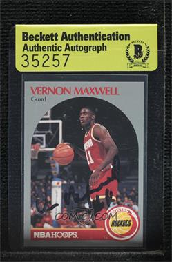 1990-91 NBA Hoops - [Base] #126 - Vernon Maxwell [BAS Authentic]