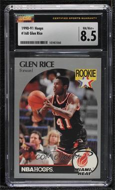 1990-91 NBA Hoops - [Base] #168 - Glen Rice [CSG 8.5 NM/Mint+]