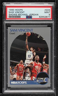 1990-91 NBA Hoops - [Base] #223.1 - Sam Vincent (Michael Jordan Wearing #12 Jersey) [PSA 9 MINT]