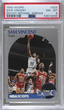 1990-91 NBA Hoops - [Base] #223.1 - Sam Vincent (Michael Jordan Wearing #12 Jersey) [PSA 8 NM‑MT]