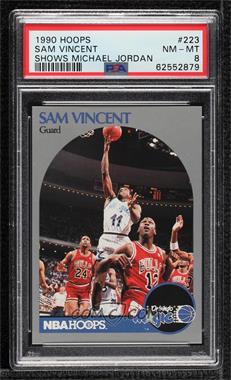 1990-91 NBA Hoops - [Base] #223.1 - Sam Vincent (Michael Jordan Wearing #12 Jersey) [PSA 8 NM‑MT]