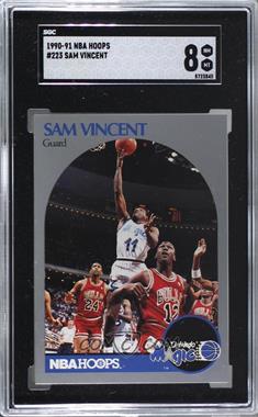 1990-91 NBA Hoops - [Base] #223.1 - Sam Vincent (Michael Jordan Wearing #12 Jersey) [SGC 8 NM/Mt]