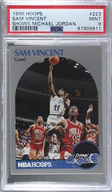 1990-91 NBA Hoops - [Base] #223.1 - Sam Vincent (Michael Jordan Wearing #12 Jersey) [PSA 9 MINT]