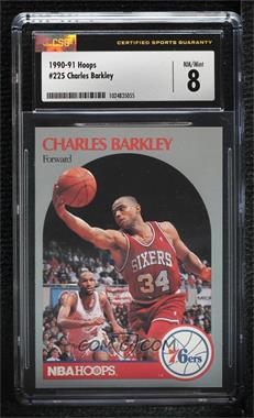 1990-91 NBA Hoops - [Base] #225 - Charles Barkley [CSG 8 NM/Mint]