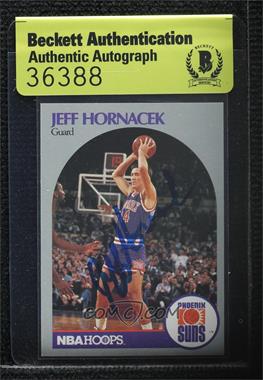 1990-91 NBA Hoops - [Base] #236 - Jeff Hornacek [BAS Beckett Auth Sticker]