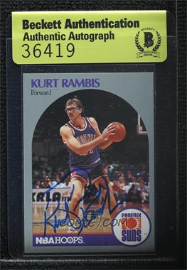 1990-91 NBA Hoops - [Base] #241 - Kurt Rambis [BAS Beckett Auth Sticker]