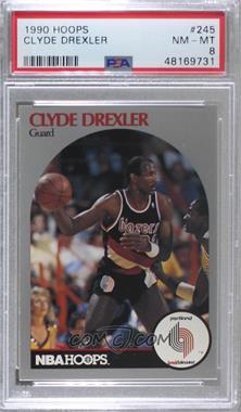 1990-91 NBA Hoops - [Base] #245 - Clyde Drexler [PSA 8 NM‑MT]