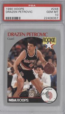 1990-91 NBA Hoops - [Base] #248 - Drazen Petrovic [PSA 10 GEM MT]